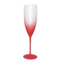 Taça Champagne Degrade 180ml Vermelho Fosco- Mar