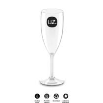 Taça Champagne Gold Acrílico PS 300ml UZ152 UZ Utilidades