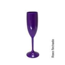 Taça Champagne Roxo New Wave pacote com 5 unidades