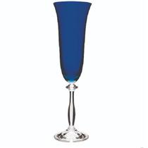 Taça Champanhe Cristal Ângela Azul 190 ml Bohemia