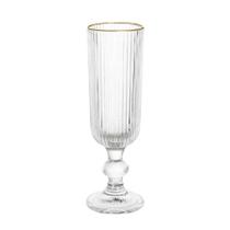 Taça Champanhe Espumante Luxo Versalhes Borda Dourada 170ml