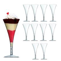 Taça Cone Sobremesa Festa 13X5,8Cm Acrilico Pacote C/20 Pçs