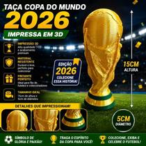 Taça Copa Mundo 2026 Impressão 3D Colecionável FIFA Taça Copa Mundo 2026 Impressão 3D Colecionável FIFA