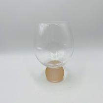 Taça/Copo Bubble Glass Transparente Esfera Listras coloridas 480ML
