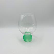 Taça/Copo Bubble Glass Transparente Esfera Listras coloridas 480ML
