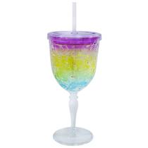 Taça Copo Com Canudo Gel Colorido Congelante 300ml Taça Copo Com Canudo Gel Colorido Congelante 300ml