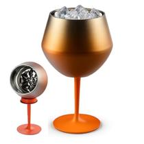 Taça Copo Termico Inox 2 em 1 Bebida Drink Vinho Cocktail Praia Piscina Confraternizaçao Evento Festa Entretenimento