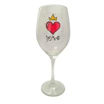 Taça Coração Amor Casal Personalizada Vinho 490 Ml