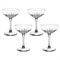 Taça Coupe De Vidro Pasabahçe Para Coquetel 255 ml Timeless 4 Peças