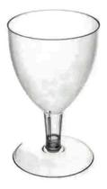 Taça Cristal 170ml Vinho/ Espumante Com 50 Plastilânia