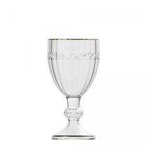 Taça Cristal Eco 50ml para Licor Borda Fio de Ouro Avulsa Taça Cristal Eco 50ml para Licor Borda Fio de Ouro Avulsa
