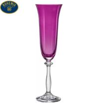 Taça Cristal para Champanhe Angela Violeta 190ml Bohemia