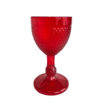 Taça Cristal Vermelha 320Ml - Mirandinha Miniaturas