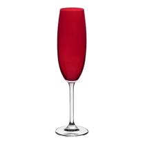 Taça Cristal Vermelho Carmim Champagne 220ml Gastro Bohemia