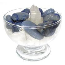 Taça da Intuição com Quartzo Azul, Ponta de Cristal e Sal Grosso 7cm Taça da Intuição com Quartzo Azul, Ponta de Cristal e Sal Grosso 7cm