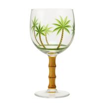 Taça de Acrílico Palm Tree Coqueiro Tropical com Bambu Wolff 500ml Taça de Acrílico Palm Tree Coqueiro Tropical com Bambu Wolff 500ml