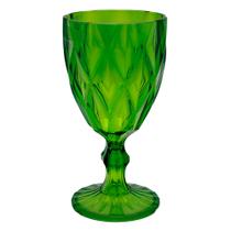 Taça de Acrílico Verde Diamond Diamante Festa Piscina Plástico 330ml Lyor