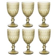 Taça De Água Brand C/6 Vidro Verde 345ml 28778 Wolff Taça De Água Brand C/6 Vidro Verde 345ml 28778 Wolff