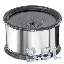 Taça de água para cães UPSKY 3.5L em aço inoxidável à prova de derramamento