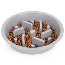 Taça de alimentação lenta para cães JASGOOD para comedouros elevados para animais de estimação (cinza) Taça de alimentação lenta para cães JASGOOD para comedouros elevados para animais de estimação (cinza)
