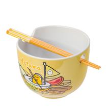 Taça de arroz com macarrão ramen de cerâmica Silver Buffalo Gudetama 600mL