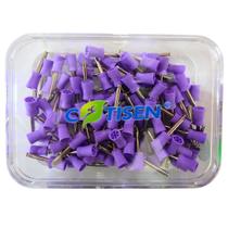 Taça de Borracha Odontológica 6 WEB Soft Macio com 100 unidades Roxo Flexível Cotisen PC01B.B Taça de Borracha Odontológica 6 WEB Soft Macio com 100 unidades Roxo Flexível Cotisen PC01B.B