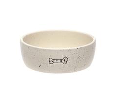 Taça de cerâmica para cães Pearhead Woof 710 ml para animais de estimação, 3 xícaras Taça de cerâmica para cães Pearhead Woof 710 ml para animais de estimação, 3 xícaras