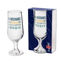 Taça de Cerveja Chopp Vidro 300 ml Personalizada- Profissão Professor Professora Professores Mestre Educador Educadora