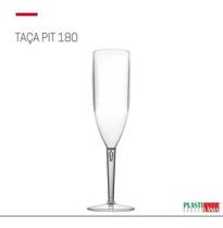 Taça De Champagne Acrílico Festa 180Ml Transparente 12 Uni