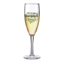 Taça de Champagne Frases Hora de Beber Bourbon 150ml - Ruvolo