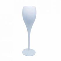 Taça de Champanhe Acrílico Branca Brut 120mL