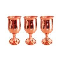 Taça De Cobre Imperial 330ml Kit 3 Unidades