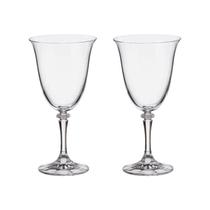 Taça De Cristal Bohemia 360 ml Branta 2 Peças