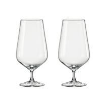 Taça de Cristal Bohemia Para Cerveja 380 ml Sandra 2 Peças