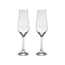 Taça de Cristal Bohemia Para Champanhe 170 ml Tulipa 2 Peças Taça de Cristal Bohemia Para Champanhe 170 ml Tulipa 2 Peças