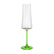 Taça De Cristal Bohemia Para Champanhe 210 ml Verde Xtra 1 Peça Taça De Cristal Bohemia Para Champanhe 210 ml Verde Xtra 1 Peça