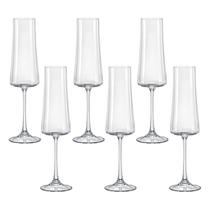 Taça de Cristal Bohemia Para Champanhe 210 ml Xtra 6 Peças Taça de Cristal Bohemia Para Champanhe 210 ml Xtra 6 Peças