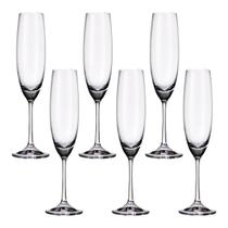 Taça De Cristal Bohemia Para Champanhe 250 ml Milvus 6 Peças