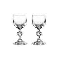 Taça de Cristal Bohemia Para Licor 50 ml Claudia 2 Peças
