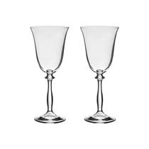 Taça de Cristal Bohemia Para Vinho 250 ml Angela 2 Peças Taça de Cristal Bohemia Para Vinho 250 ml Angela 2 Peças