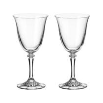 Taça De Cristal Bohemia Para Vinho 290 ml Branta 2 Peças