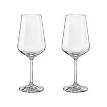 Taça de Cristal Bohemia Para Vinho 350 ml Sandra 2 Peças