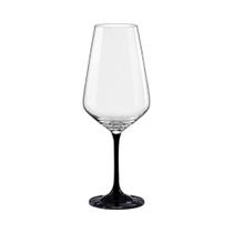 Taça de Cristal Bohemia Para Vinho 550 ml Preta Sandra 1 Peça Taça de Cristal Bohemia Para Vinho 550 ml Preta Sandra 1 Peça