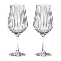 Taça de Cristal Bohemia Para Vinho 550 ml Tulipa Optic 2 Peças Taça de Cristal Bohemia Para Vinho 550 ml Tulipa Optic 2 Peças