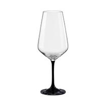 Taça De Cristal Bohemia Para Vinho 550Ml Preta Sandra 1 Peça - Bohemia Crystal