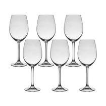 Taça De Cristal Bohemia Para Vinho 625 ml Flamenco 6 Peças