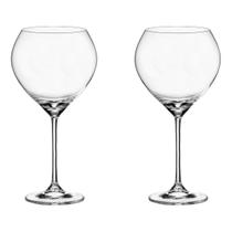 Taça de Cristal Bohemia Para Vinho 640 ml Carduelis 2 Peças Taça de Cristal Bohemia Para Vinho 640 ml Carduelis 2 Peças
