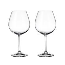 Taça de Cristal Bohemia Para Vinho 650 ml Colibri 2 Peças