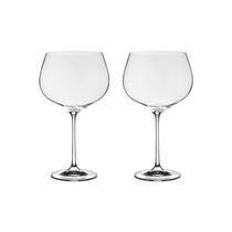Taça de Cristal Bohemia Para Vinho 700 ml Megan 2 Peças