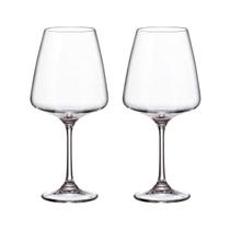 Taça De Cristal Bohemia Para Vinho 750 ml Corvus 2 Peças Taça De Cristal Bohemia Para Vinho 750 ml Corvus 2 Peças